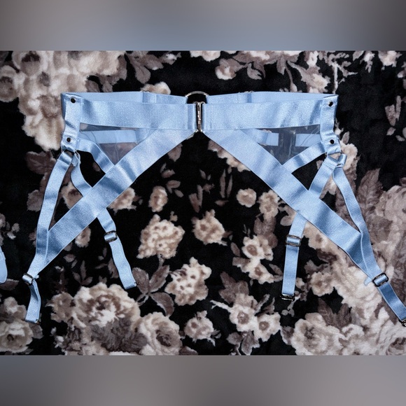 🖤RARE & SET🖤 Honey Bridgette Kukuro Bottoms + Garter Belt - Baby Blue M - Picture 5 of 7